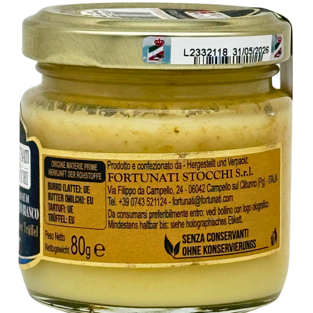 Fortunati Stocchi Condimento a base di Burro e Tartufo Bianco – Butter mit Weißem Trüffel