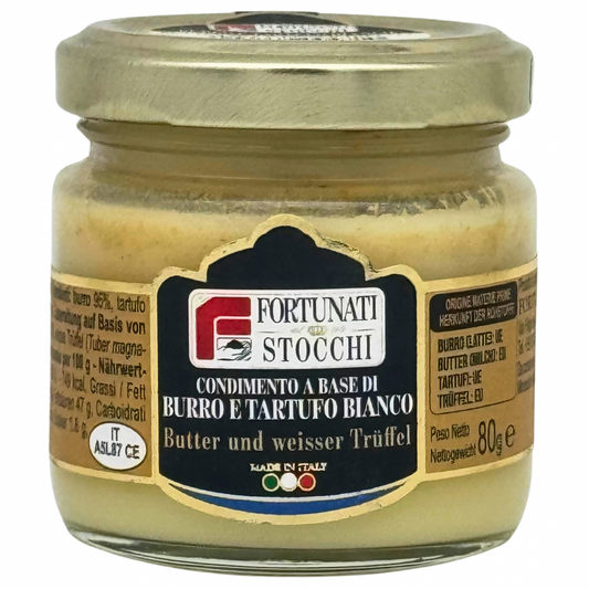 Fortunati Stocchi Condimento a base di Burro e Tartufo Bianco – Butter mit Weißem Trüffel